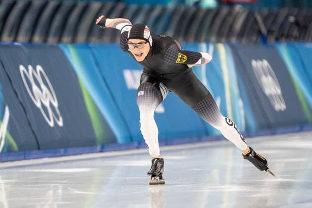 2026-02-11 - Milano Cortina 2026 Winter Olympics 1000m Men MILAN, ITALY - FEBRUARY 11: Moritz Klein of Germany during the 1000m Men on day 3 of the Milano Cortina 2026 Winter Olympics at the Milano Speed skating, Eisschnelllauf Arena on February 11, 2026 in Milan, Italy Milan Milano Speed Skating Arena Italy Content not available for redistribution in The Netherlands directly or indirectly through any third parties. Copyright: xAndrexWeeningx