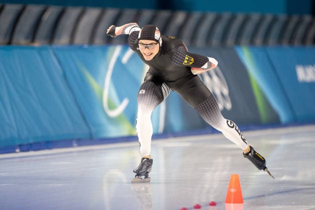 2026-02-11 - Milano Cortina 2026 Winter Olympics 1000m Men MILAN, ITALY - FEBRUARY 11: Moritz Klein of Germany during the 1000m Men on day 3 of the Milano Cortina 2026 Winter Olympics at the Milano Speed skating, Eisschnelllauf Arena on February 11, 2026 in Milan, Italy Milan Milano Speed Skating Arena Italy Content not available for redistribution in The Netherlands directly or indirectly through any third parties. Copyright: xAndrexWeeningx