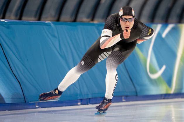 2026-02-11 - Milano Cortina 2026 Winter Olympics 1000m Men MILAN, ITALY - FEBRUARY 11: Moritz Klein of Germany during the 1000m Men on day 3 of the Milano Cortina 2026 Winter Olympics at the Milano Speed skating, Eisschnelllauf Arena on February 11, 2026 in Milan, Italy Milan Milano Speed Skating Arena Italy Content not available for redistribution in The Netherlands directly or indirectly through any third parties. Copyright: xAndrexWeeningx