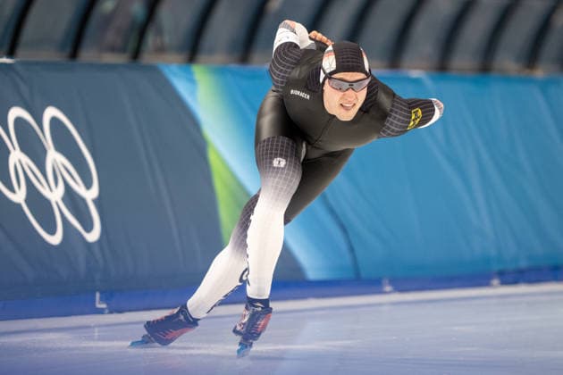 2026-02-11 - Milano Cortina 2026 Winter Olympics 1000m Men MILAN, ITALY - FEBRUARY 11: Moritz Klein of Germany during the 1000m Men on day 3 of the Milano Cortina 2026 Winter Olympics at the Milano Speed skating, Eisschnelllauf Arena on February 11, 2026 in Milan, Italy Milan Milano Speed Skating Arena Italy Content not available for redistribution in The Netherlands directly or indirectly through any third parties. Copyright: xAndrexWeeningx