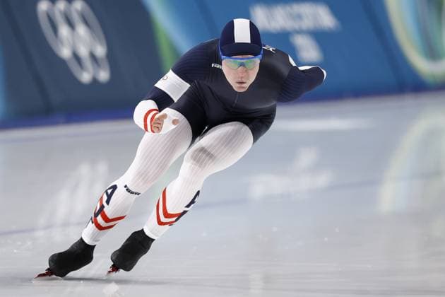 MILAN , 11-02-2026 , Milano Speed skating, Eisschnelllauf Stadium , Olympic Winter games, Winterspiele,Spiele, Summer games 2026 - Speed Skating 1000m men , Picture shows Gabriel Odor Olympic Winter Games 2026 - Speed Skating 1000m men  x201496591x Copyright: