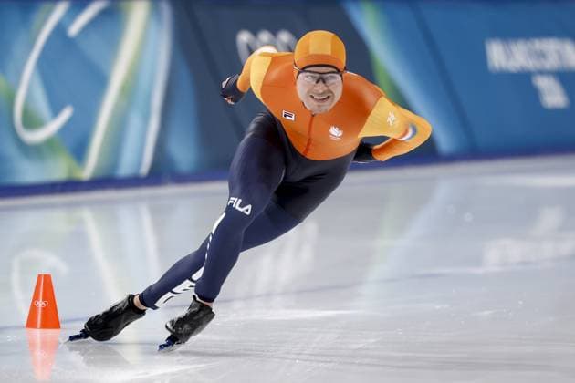 MILAN , 11-02-2026 , Milano Speed skating, Eisschnelllauf Stadium , Olympic Winter games, Winterspiele,Spiele, Summer games 2026 - Speed Skating 1000m men , Picture shows Joep Wennemars Olympic Winter Games 2026 - Speed Skating 1000m men  x201496669x Copyright: