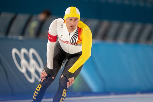 2026-02-11 - Milano Cortina 2026 Winter Olympics 1000m Men MILAN, ITALY - FEBRUARY 11: Mathias Voste of Belgium during the 1000m Men on day 3 of the Milano Cortina 2026 Winter Olympics at the Milano Speed skating, Eisschnelllauf Arena on February 11, 2026 in Milan, Italy Milan Milano Speed Skating Arena Italy Content not available for redistribution in The Netherlands directly or indirectly through any third parties. Copyright: xAndrexWeeningx