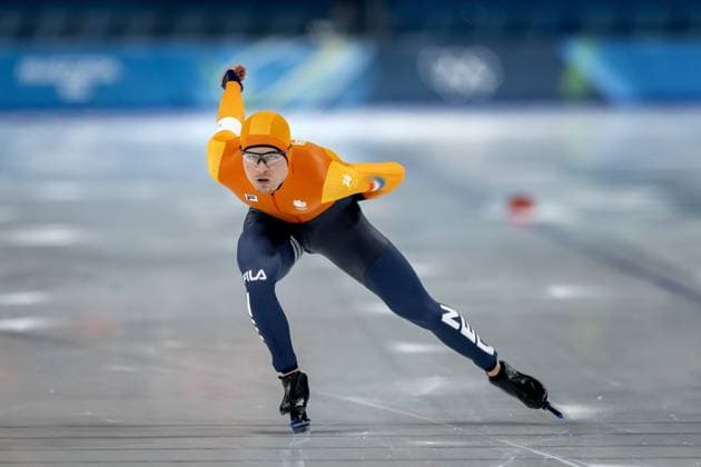 MILAN - Joep Wennemars during the 1,000 meters of long track Speed skating, Eisschnelllauf at the Milan Speed Skating Stadium at the Milan Winter Olympics. SEM VAN DER WAL ANP xVIxANPxSportx xxANPxIVx 550369123 originalFilename: 550369123.jpg