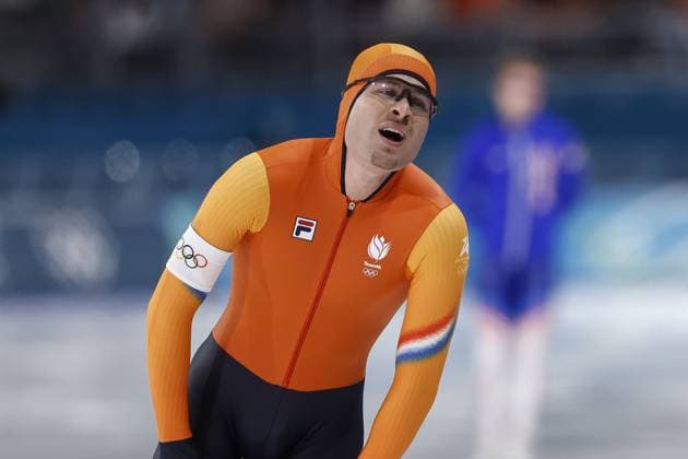 MILAN , 11-02-2026 , Milano Speed skating, Eisschnelllauf Stadium , Olympic Winter games, Winterspiele,Spiele, Summer games 2026 - Speed Skating 1000m men , Picture shows Joep Wennemars Olympic Winter Games 2026 - Speed Skating 1000m men  x201496688x Copyright: