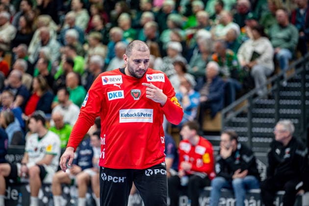 Handball Bundesliga HSG Wetzlar Füchse Berlin, 11 02 26 Goalkeeper Dejan Milosavljev Füchse Berlin, 96 Handball Bundesliga HSG Wetzlar Füchse Berlin Wetzlar, 11 02 26 Copyright: xBEAUTIFULxSPORTS Roeczeyx