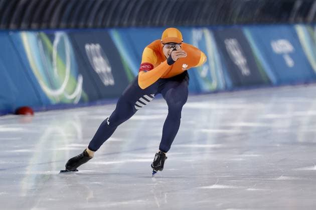 MILAN , 11-02-2026 , Milano Speed skating, Eisschnelllauf Stadium , Olympic Winter games, Winterspiele,Spiele, Summer games 2026 - Speed Skating 1000m men , Picture shows Jenning De Boo Olympic Winter Games 2026 - Speed Skating 1000m men  x201496899x Copyright: