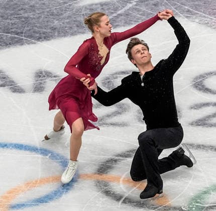 Milla Ruud Reitan and Nikolaj Majorov of Sweden compete during the Ice Dance - Free Dance competition at the Milano Ice Skating Arena in Milan, Italy, on Wednesday, February 11, 2026.  OLY20260211402 RICHARDxELLIS