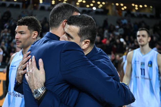 Turk Telekom v Niners Chemnitz - BKT EuroCup ANKARA, TURKIYE - FEBRUARY 11: Head coach of Turk Telekom Erdem Can celebrates after the BKT EuroCup Basketball match between Turk Telekom and Niners Chemnitz in Ankara, Turkiye on February 11, 2026. Akin Celiktas Anadolu Ankara Turkey. Editorial use only. Please get in touch for any other usage.  Copyright: x2026xAnadoluxAkinxCeliktasx