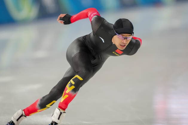 2026-02-11 - Milano Cortina 2026 Winter Olympics 1000m Men MILAN, ITALY - FEBRUARY 11: Zhongyan Ning of China during the 1000m Men on day 3 of the Milano Cortina 2026 Winter Olympics at the Milano Speed skating, Eisschnelllauf Arena on February 11, 2026 in Milan, Italy Milan Milano Speed Skating Arena Italy Content not available for redistribution in The Netherlands directly or indirectly through any third parties. Copyright: xAndrexWeeningx