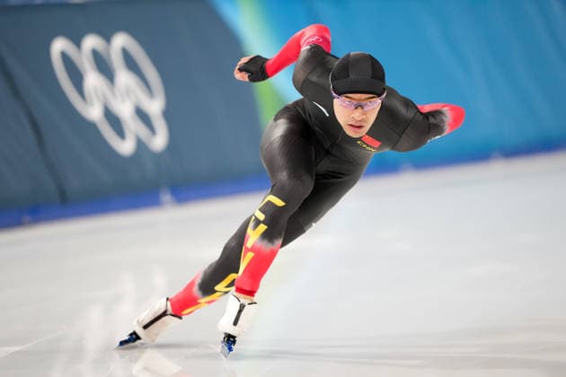 2026-02-11 - Milano Cortina 2026 Winter Olympics 1000m Men MILAN, ITALY - FEBRUARY 11: Zhongyan Ning of China during the 1000m Men on day 3 of the Milano Cortina 2026 Winter Olympics at the Milano Speed skating, Eisschnelllauf Arena on February 11, 2026 in Milan, Italy Milan Milano Speed Skating Arena Italy Content not available for redistribution in The Netherlands directly or indirectly through any third parties. Copyright: xAndrexWeeningx
