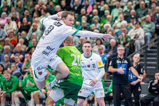 Handball Bundesliga HSG Wetzlar Füchse Berlin, 11 02 26 Mathias Gidsel Füchse Berlin, 19 , Tim Freihöfer Füchse Berlin, 20 Handball Bundesliga HSG Wetzlar Füchse Berlin Wetzlar, 11 02 26 Copyright: xBEAUTIFULxSPORTS Roeczeyx