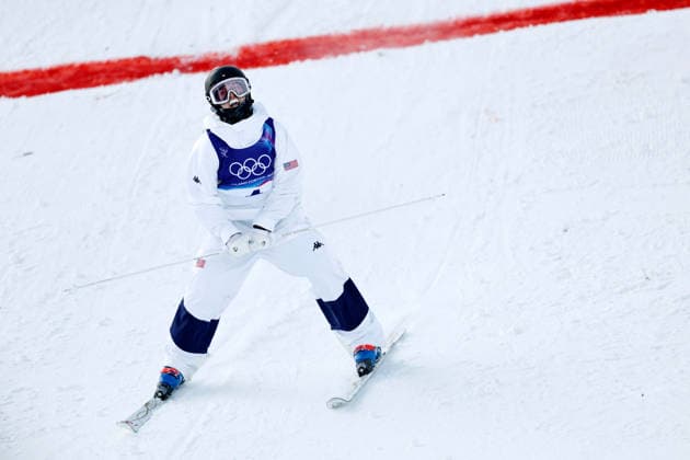 (260211) -- LIVIGNO, Feb. 11, 2026 -- Elizabeth Lemley of the United States competes during the freestyle skiing women s moguls final at the Milan-Cortina 2026 Olympic Winter games, Winterspiele,Spiele, Summer games in Livigno, Italy, Feb. 11, 2026. ) (MICO2026)ITALY-LIVIGNO-OLYMPIC WINTER GAMES-FREESTYLE SKIING WOMEN S MOGULS-FINAL WangxPeng 