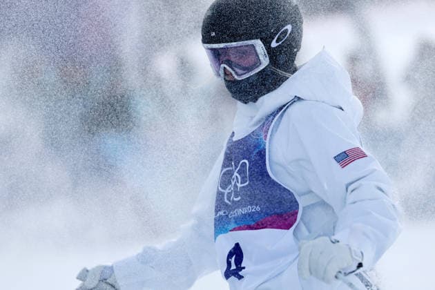 (260211) -- LIVIGNO, Feb. 11, 2026 -- Elizabeth Lemley of the United States competes during the freestyle skiing women s moguls final at the Milan-Cortina 2026 Olympic Winter games, Winterspiele,Spiele, Summer games in Livigno, Italy, Feb. 11, 2026. ) (MICO2026)ITALY-LIVIGNO-OLYMPIC WINTER GAMES-FREESTYLE SKIING WOMEN S MOGULS-FINAL WangxPeng 