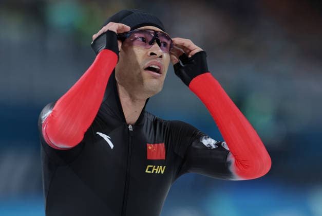 (260211) -- MILAN, Feb. 11, 2026 -- Ning Zhongyan of China reacts after the Speed skating, Eisschnelllauf men s 1000m competition at the Milan-Cortina 2026 Olympic Winter games, Winterspiele,Spiele, Summer games in Milan, Italy, Feb. 11, 2026. ) (MICO2026)ITALY-MILAN-OLYMPIC WINTER GAMES-SPEED SKATING-MEN S 1000M LixJing 