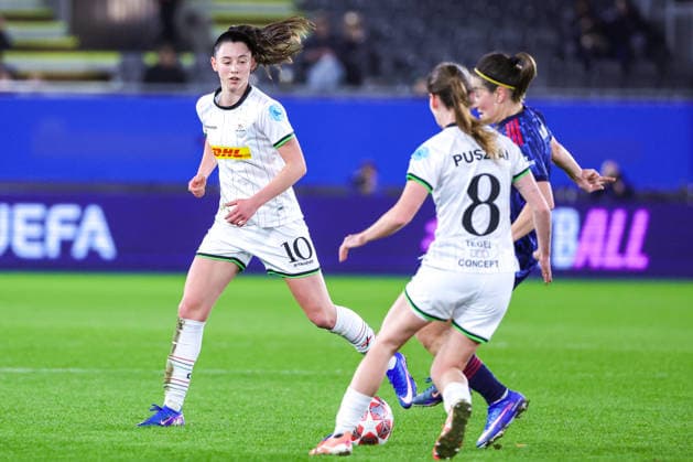 260211 UWCL OH Leuven vs Arsenal Aurelie Reynders (10) of OH Leuven pictured during the soccer match between OH Leuven (BEL) and Arsenal (ENG), KO play offs first leg, 2025-2026 season of UEFA Womens Champions League , on Wednesday 11 February 2026 in LEUVEN , Belgium . PHOTO SPORTPIX Sevil Oktem LEUVEN DEN DREEF Vlaams-Brabant Belgium  Copyright: xSportpix.bex xSevilxOktemxSevilxOktemx