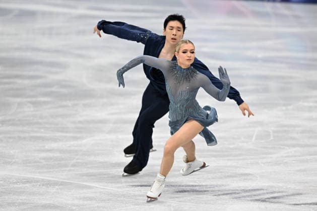 HARRIS Holly CHAN Jason (AUS) during Figure skating, Eiskunstlauf Ice Dance, Olympic Winter games, Winterspiele,Spiele, Summer games Milano-Cortina 2026 in Milan, Italy, February 11 2026  Copyright: xFilippoxTomasi IPAxSportx xipa-agency.netx xx IPA_71329282 IPA_Agency_IPA71329282