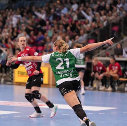 Handball I Women I Season 2025 2026 I 1 HBF I 17 Matchday I VFL Oldenburg Thüringer HC I 11 02 2026 Joanna Granicka 21, VfL Oldenburg Oldenburg Small EWE Arena Lower Saxony Germany Copyright: xLobeca JonasxBoningx