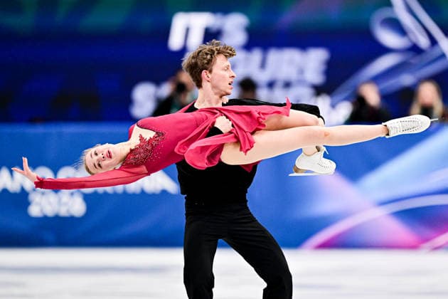 Milla Ruud REITAN & Nikolaj MAJOROV (SWE), during Ice Dance Free Dance, at the Olympic Winter games, Winterspiele,Spiele, Summer games Milano Cortina 2026, at Milano Ice Skating Arena, on February 11, 2026 in Milan, Italy. Noxthirdxpartyxsales  aflo_319386404
