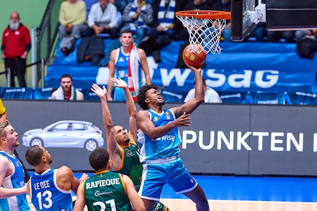 Basket shot Nahiem Alleyne Frankfurt Skyliners, 04 GER, Skyliners Frankfurt vs Gladiators Trier, Basketball, Matchday 19, EasyCredit Bundesliga, Season 2025 2026, 11 02 2026 GER, Skyliners Frankfurt vs Gladiators Trier, Basketball, Matchday 19, EasyCredit Bundesliga, Season 2025 2026, 11 02 2026 Frankfurt Main Copyright: xEibner-Pressefoto GeraldxOelze-dexStoppanyx EP_ODS