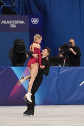 February 11, 2026, Milan, Lombardy, Italy: FinlandÃ¢â‚¬â ¢s JUULIA TURKKILA and MATTHIAS VERSLUIS compete in Figure skating, Eiskunstlauf Ice Dance Wednesday at the Milano Ice Skating Arena during this Mlano Cortina 2026 Olympics. Olympics 2026: Milano Cortina: Figure Skating MenÃ¢â‚¬â ¢S & Women S ICE DANCE  - ZUMAa35_ 20260211_oly_a35_027 Copyright: xDanielxA.xAndersonx