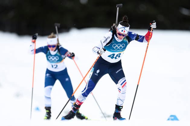 (260211) -- ANTERSELVA, Feb. 11, 2026 -- Julia Simon (front) of France competes during the biathlon women s 15km individual match at the Milan-Cortina 2026 Olympic Winter games, Winterspiele,Spiele, Summer games in Anterselva, Italy, Feb. 11, 2026. ) (MICO2026)ITALY-ANTERSELVA-OLYMPIC WINTER GAMES-BIATHLON-WOMEN S 15KM INDIVIDUAL ZhangxTao 