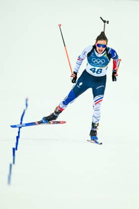 (260211) -- ANTERSELVA, Feb. 11, 2026 -- Julia Simon of France competes during the biathlon women s 15km individual match at the Milan-Cortina 2026 Olympic Winter games, Winterspiele,Spiele, Summer games in Anterselva, Italy, Feb. 11, 2026. ) (MICO2026)ITALY-ANTERSELVA-OLYMPIC WINTER GAMES-BIATHLON-WOMEN S 15KM INDIVIDUAL JiangxHan 