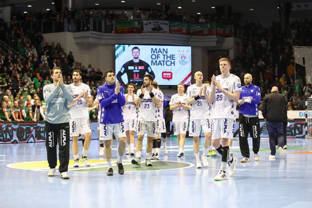 11 02 2026, xtgx, Handball, Daikin HBL, SC Magdeburg TBV Lemgo v l Lemgo disappointed, looks disappointed, disappointed Magdeburg