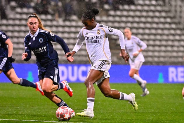 FOOTBALL : Paris FC vs Real Madrid - Champions League Dames - 11 02 2026 Linda Caicedo ( 18 - Real Madrid ) during the UEFA Women s Champions League match between Paris FC and Real Madrid CF at Stade Charlety on February 11, 2026 in Paris, France. ( Photo by Federico Pestelini PsnewZ ) - ParisFrance  Copyright: xFedericoxPestelinix