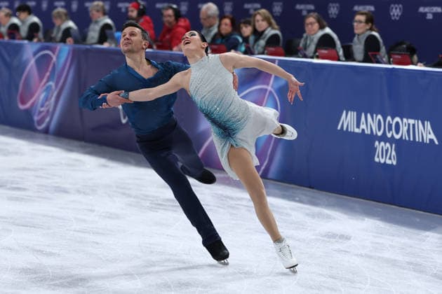 Charlene Guignard Marco Fabbri (ITA) during the Olympic Winter games, Winterspiele,Spiele, Summer games Milano-Cortina 2026, Figure skating, Eiskunstlauf Ice Dance on February 11, 2026 at Milano Ice Skating Arena in Milan  Copyright: xFabrizioxCarabelli IPAxSportx xipa-agency.netx xx IPA_71334711 IPA_Agency_IPA71334711