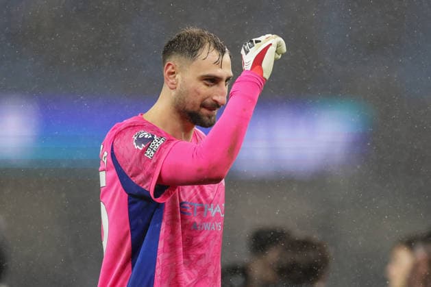 11th February 2026; Etihad Stadium, Manchester, Lancashire, England; Premier League Football, Manchester City versus Fulham; Goalkeeper Gianluigi Donnarumma of Manchester City after the 3-0 win  RogerxEvans Content restricted for UK based newspaper