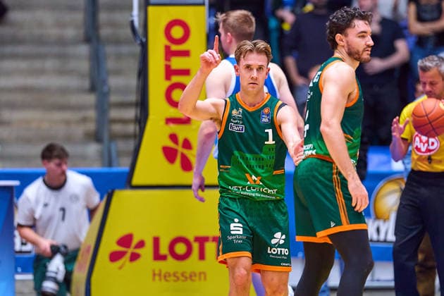 Steven Ashworth Gladiators Trier, 01 joy, jubilation over his goal GER, Skyliners Frankfurt vs Gladiators Trier, Basketball, 19 Matchday, EasyCredit Bundesliga, Season 2025 2026, 11 02 2026 GER, Skyliners Frankfurt vs Gladiators Trier, Basketball, 19 Matchday, EasyCredit Bundesliga, Season 2025 2026, 11 02 2026 Frankfurt Main Copyright: xEibner-Pressefoto GeraldxOelze-dexStoppanyx EP_ODS