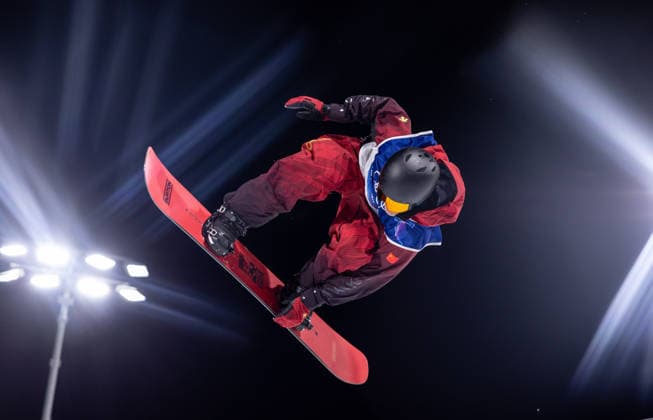 OLYMPICS - Winter Olympic Games, Olympische Spiele, Olympia, OS Milano Cortina 2026 BORMIO,ITALY,11.FEB.26 - OLYMPICS, SNOWBOARD - Winter Olympic Games Milano Cortina 2026, halfpipe, qualification, men. Image shows Ziyang Wang (CHN).  GEPAxpictures xHaraldxSteiner