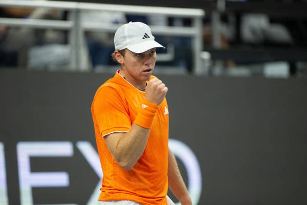 February 11, 2026, Frisco, Texas, USA: ALEX MICHELSEN (USA) reacts during a menÃ¢â‚¬â ¢s singles match at 2026 Nexo Dallas Open at The Ford Center at The Star in Frisco, Texas.Alejandro Davidovich Fokina defeated Alex Michelson 6:4, 6:4. Frisco USA - ZUMAh193 20260211_zsp_h193_093 Copyright: xDanielxMcGregor-Huyerx