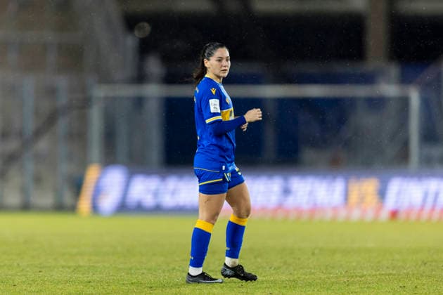 Google Pixel Frauen Bundesliga FC Carl Zeiss Jena vs FC Bayern München Jena 11 02 2026 Olivia Alcaide 9 FC Carl Zeiss Jena Google Pixel Frauen Bundesliga FC Carl Zeiss Jena vs FC Bayern München ad hoc arena im Ernst Abbe Sportfeld 11 02 2026 DFB REGULATIONS PROHIBIT ANY USE OF PHOTOGRAPHS AS IMAGE SEQUENCES AND OR QUASI VIDEO Copyright: xBEAUTIFULxSPORTS Duehringx