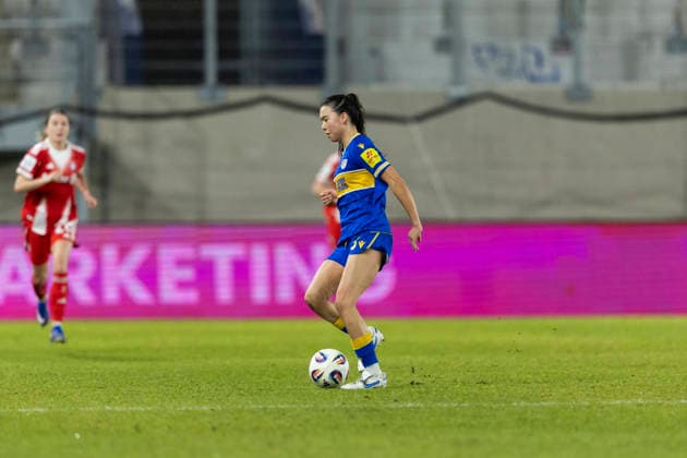 Google Pixel Frauen Bundesliga FC Carl Zeiss Jena vs FC Bayern München Jena 11 02 2026 Suya Haering 5 FC Carl Zeiss Jena Google Pixel Frauen Bundesliga FC Carl Zeiss Jena vs FC Bayern München ad hoc arena im Ernst Abbe Sportfeld 11 02 2026 DFB REGULATIONS PROHIBIT ANY USE OF PHOTOGRAPHS AS IMAGE SEQUENCES AND OR QUASI VIDEO Copyright: xBEAUTIFULxSPORTS Duehringx