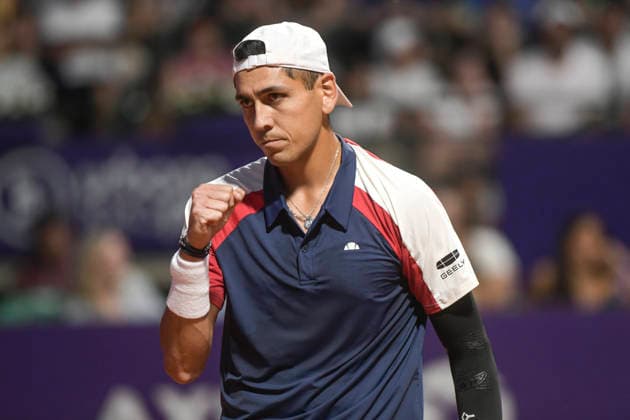 Tenis, Alejandro Tabilo vs Joao Fonseca. ATP, Tennis Herren 250 Buenos Aires 2026. El tenista chileno Alejandro Tabilo es fotografiado contra Joao Fonseca de Brasil durante el ATP 250 en Buenos Aires, Argentina. 11 02 2026 Mariano Garcia UNAR Photosport Tennis, Alejandro Tabilo vs Joao Fonseca 2026 Buenos Aires ATP 250. Chile™s tennis player Alejandro Tabilo is pictured against Joao Fonseca of Brazil during the ATP 250 match in Buenos Aires, Argentina. 11 02 2026 Mariano Garcia UNAR Photosport Alejandro Tabilo vs Joao Fonseca, ATP 250 Buenos Aires 2026 