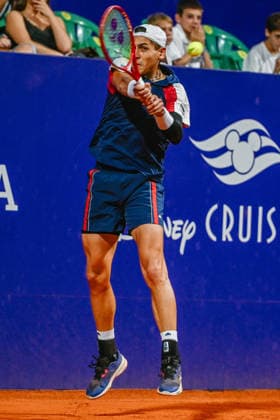 ATP, Tennis Herren Argentina Open 2026 BUENOS AIRES, AR - 11.02.2026: ATP ARGENTINA OPEN 2026 - Buenos Aires, Argentina. February 11, 2026 . Alejandro Tabilo (CHI) in action during the Round of 16 match at the Argentina Open 2026. (Photo: Lucas Mangi Fotoarena) x2882502x  LucasxMangi