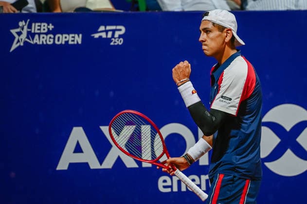 ATP, Tennis Herren Argentina Open 2026 BUENOS AIRES, AR - 11.02.2026: ATP ARGENTINA OPEN 2026 - Buenos Aires, Argentina. February 11, 2026 . Alejandro Tabilo (CHI) in action during the Round of 16 match at the Argentina Open 2026. (Photo: Lucas Mangi Fotoarena) x2882503x  LucasxMangi