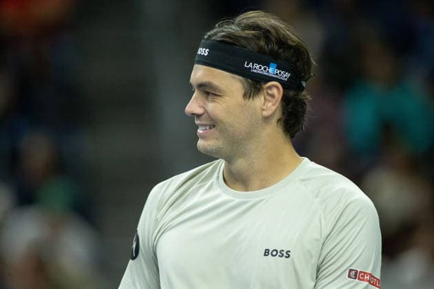 February 11, 2026, Frisco, Texas, USA: TAYLOR FRITZ (USA) smiles during a menÃ¢â‚¬â ¢s singles match at 2026 Nexo Dallas Open at The Ford Center at The Star in Frisco, Texas. Taylor Fritz defeated Brandon Nakishima, 6:3, 6:4. Frisco USA - ZUMAh193 20260211_zsp_h193_144 Copyright: xDanielxMcGregor-Huyerx