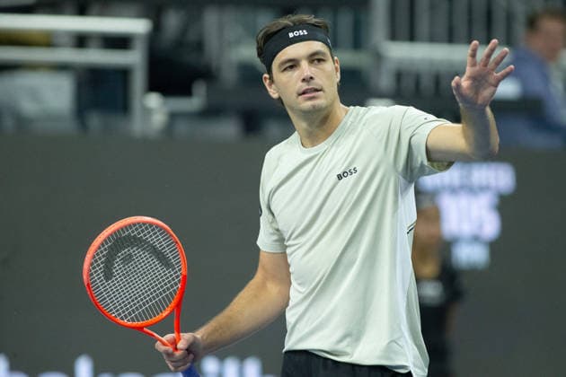 February 11, 2026, Frisco, Texas, USA: TAYLOR FRITZ (USA) reacts during a menÃ¢â‚¬â ¢s singles match at 2026 Nexo Dallas Open at The Ford Center at The Star in Frisco, Texas. Taylor Fritz defeated Brandon Nakishima, 6:3, 6:4. Frisco USA - ZUMAh193 20260211_zsp_h193_152 Copyright: xDanielxMcGregor-Huyerx