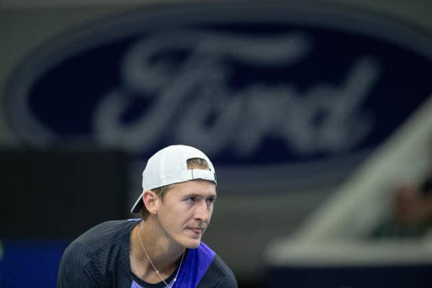 February 11, 2026, Frisco, Texas, USA: SEBASTIAN KORDA (USA) prepares to serve during a menÃ¢â‚¬â ¢s singles match at 2026 Nexo Dallas Open at The Ford Center at The Star in Frisco, Texas. Sebastian Korda defeated Frances Tiafoe 7:5, 6:1 Frisco USA - ZUMAh193 20260211_zsp_h193_157 Copyright: xDanielxMcGregor-Huyerx