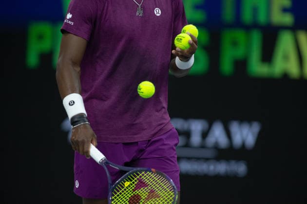 February 11, 2026, Frisco, Texas, USA: FRANCIS TIAFOE (USA) prepares to serve during a menÃ¢â‚¬â ¢s singles match at 2026 Nexo Dallas Open at The Ford Center at The Star in Frisco, Texas. Sebastian Korda defeated Frances Tiafoe 7:5, 6:1 Frisco USA - ZUMAh193 20260211_zsp_h193_161 Copyright: xDanielxMcGregor-Huyerx