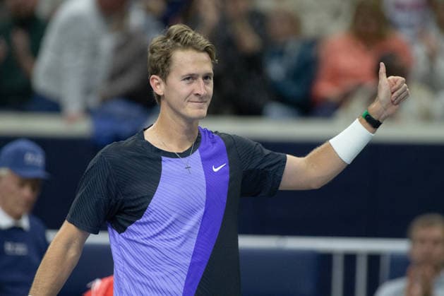 February 11, 2026, Frisco, Texas, USA: SEBASTIAN KORDA (USA) reacts after winning a menÃ¢â‚¬â ¢s singles match at 2026 Nexo Dallas Open at The Ford Center at The Star in Frisco, Texas. Sebastian Korda defeated Frances Tiafoe 7:5, 6:1 Frisco USA - ZUMAh193 20260211_zsp_h193_164 Copyright: xDanielxMcGregor-Huyerx