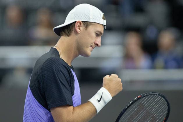 February 11, 2026, Frisco, Texas, USA: SEBASTIAN KORDA (USA) reacts during a menÃ¢â‚¬â ¢s singles match at 2026 Nexo Dallas Open at The Ford Center at The Star in Frisco, Texas. Sebastian Korda defeated Frances Tiafoe 7:5, 6:1 Frisco USA - ZUMAh193 20260211_zsp_h193_165 Copyright: xDanielxMcGregor-Huyerx