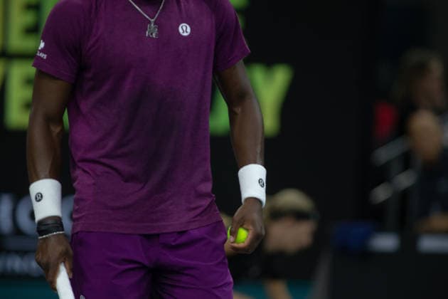 February 11, 2026, Frisco, Texas, USA: FRANCIS TIAFOE (USA) prepares to serve during a menÃ¢â‚¬â ¢s singles match at 2026 Nexo Dallas Open at The Ford Center at The Star in Frisco, Texas. Sebastian Korda defeated Frances Tiafoe 7:5, 6:1 Frisco USA - ZUMAh193 20260211_zsp_h193_168 Copyright: xDanielxMcGregor-Huyerx