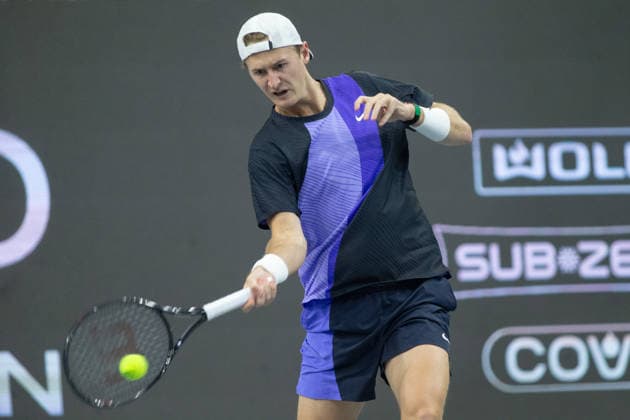 February 11, 2026, Frisco, Texas, USA: SEBASTIAN KORDA (USA) hits the ball during a menÃ¢â‚¬â ¢s singles match at 2026 Nexo Dallas Open at The Ford Center at The Star in Frisco, Texas. Sebastian Korda defeated Frances Tiafoe 7:5, 6:1 Frisco USA - ZUMAh193 20260211_zsp_h193_171 Copyright: xDanielxMcGregor-Huyerx