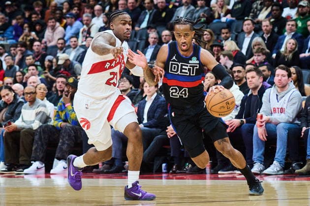 Basketball, NBA, Toronto Raptors - Detroit Pistons