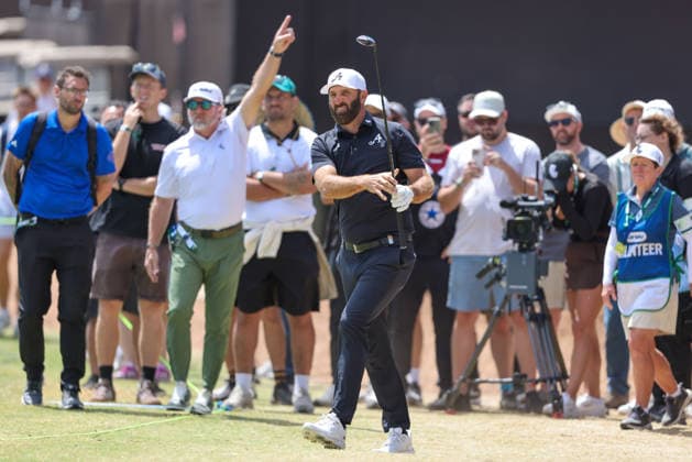 LIV GOLF ADELAIDE, Dustin Johnson of 4Aces GC during Round 1 of the LIV Golf Adelaide at The Grange Golf Club in Adelaide, Thursday, February 12, 2026. ( NO ARCHIVING, EDITORIAL USE ONLY ADELAIDE SOUTH AUSTRALIA AUSTRALIA  Copyright: xMATTxTURNERx 20260212199219314081