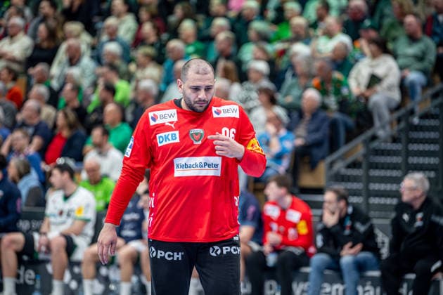 Handball Bundesliga HSG Wetzlar Füchse Berlin, 11 02 26 Goalkeeper Dejan Milosavljev Füchse Berlin, 96 Handball Bundesliga HSG Wetzlar Füchse Berlin Wetzlar, 11 02 26 Copyright: xBEAUTIFULxSPORTS Roeczeyx